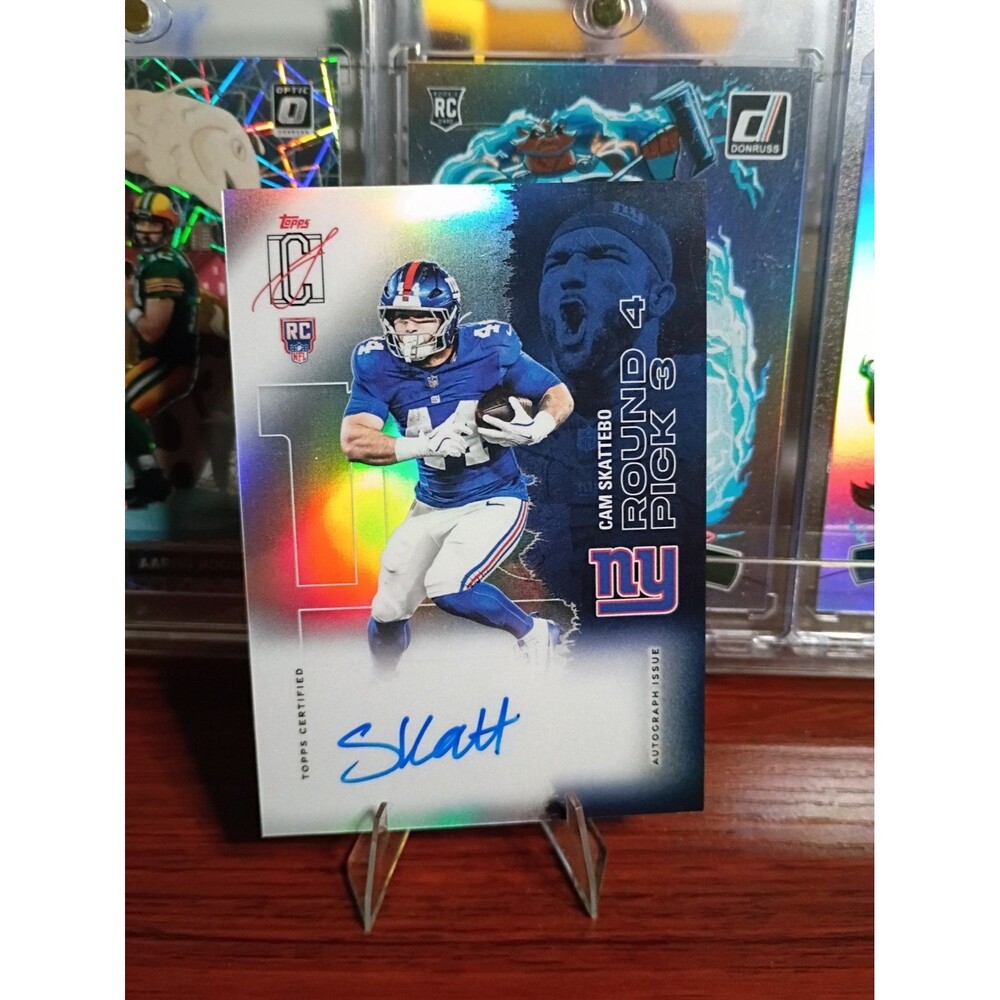 CAM SKATTEBO 2025 Topps Signature Class Football ON CARD AUTO REFRACTOR